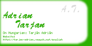 adrian tarjan business card